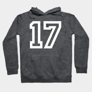 Sports Shirt #17 (white letter) Hoodie